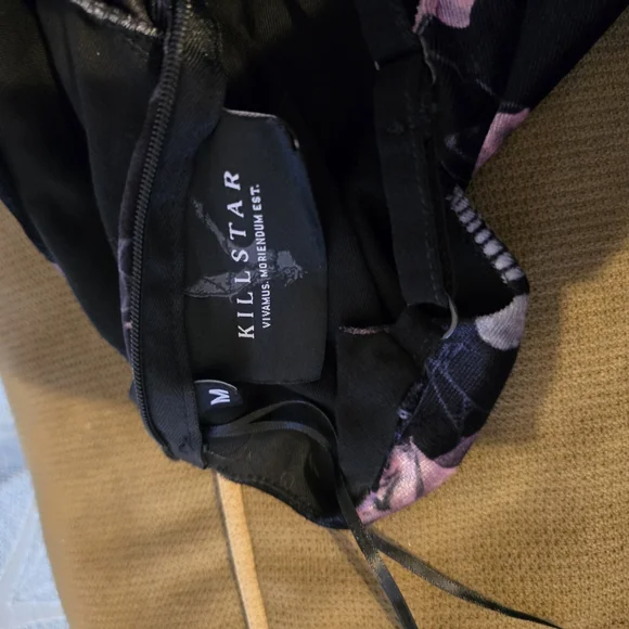 Killstar Magica Skater Dress Skulls & Roses - Picture 2 of 2